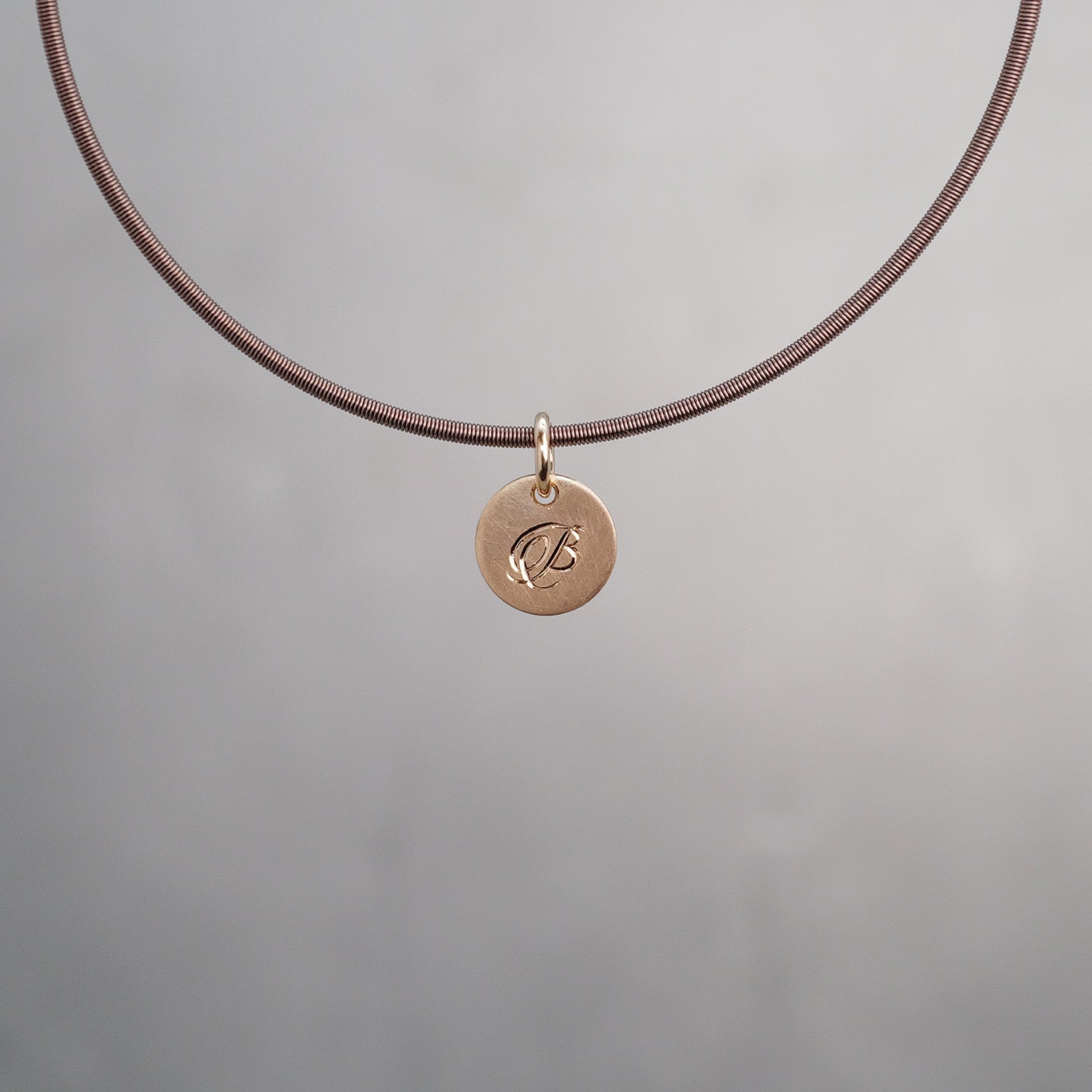 Round Sun Tag in 18K Gold