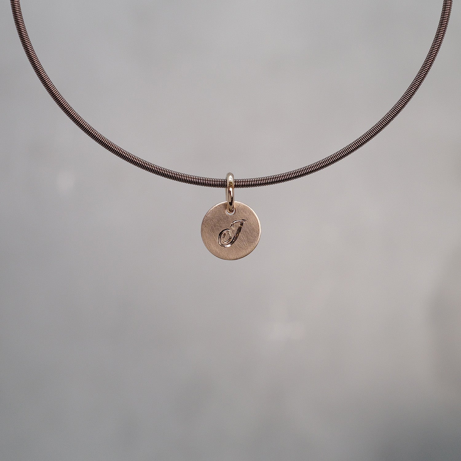 Round Sun Tag in 18K Gold