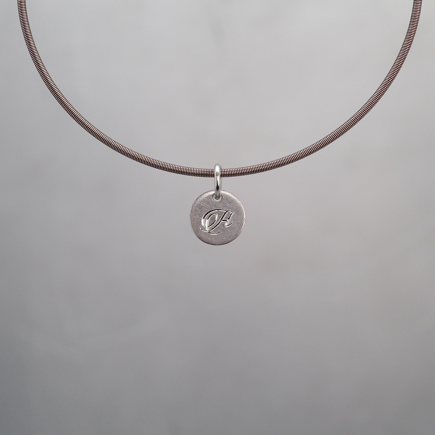 Round Sun Tag in Platinum 950