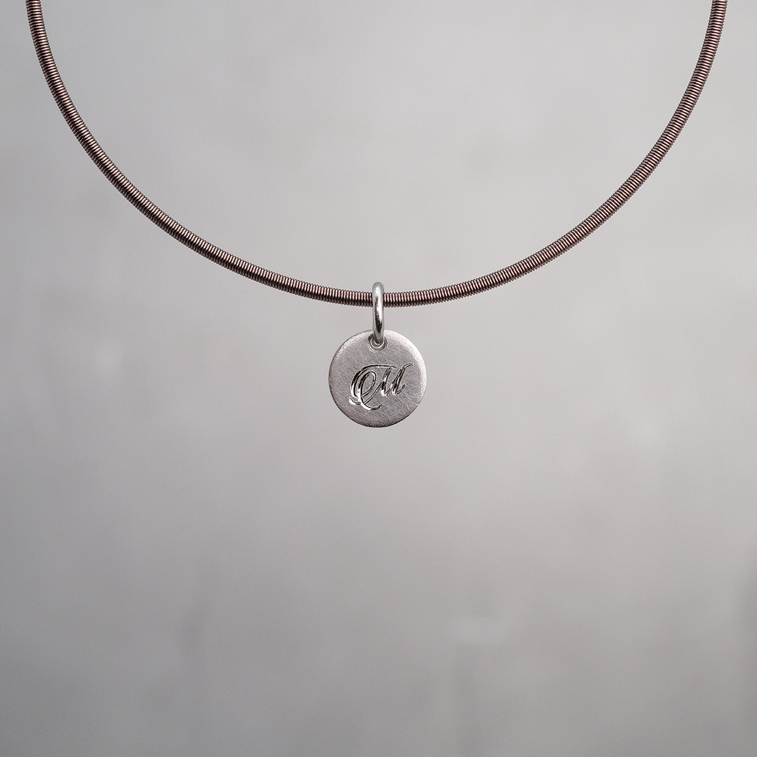 Round Sun Tag in Platinum 950