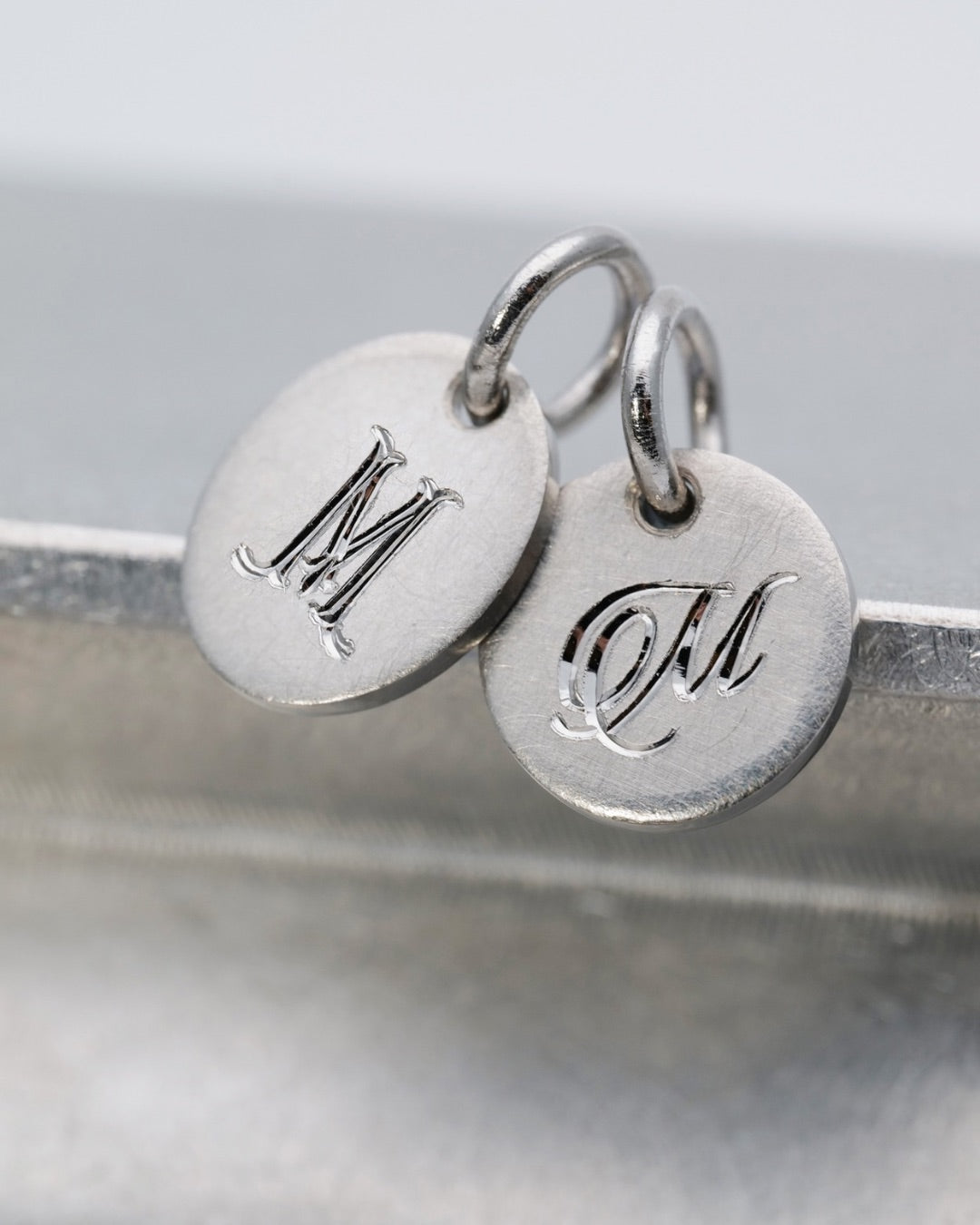 Oval Sun Tag in Platinum 950