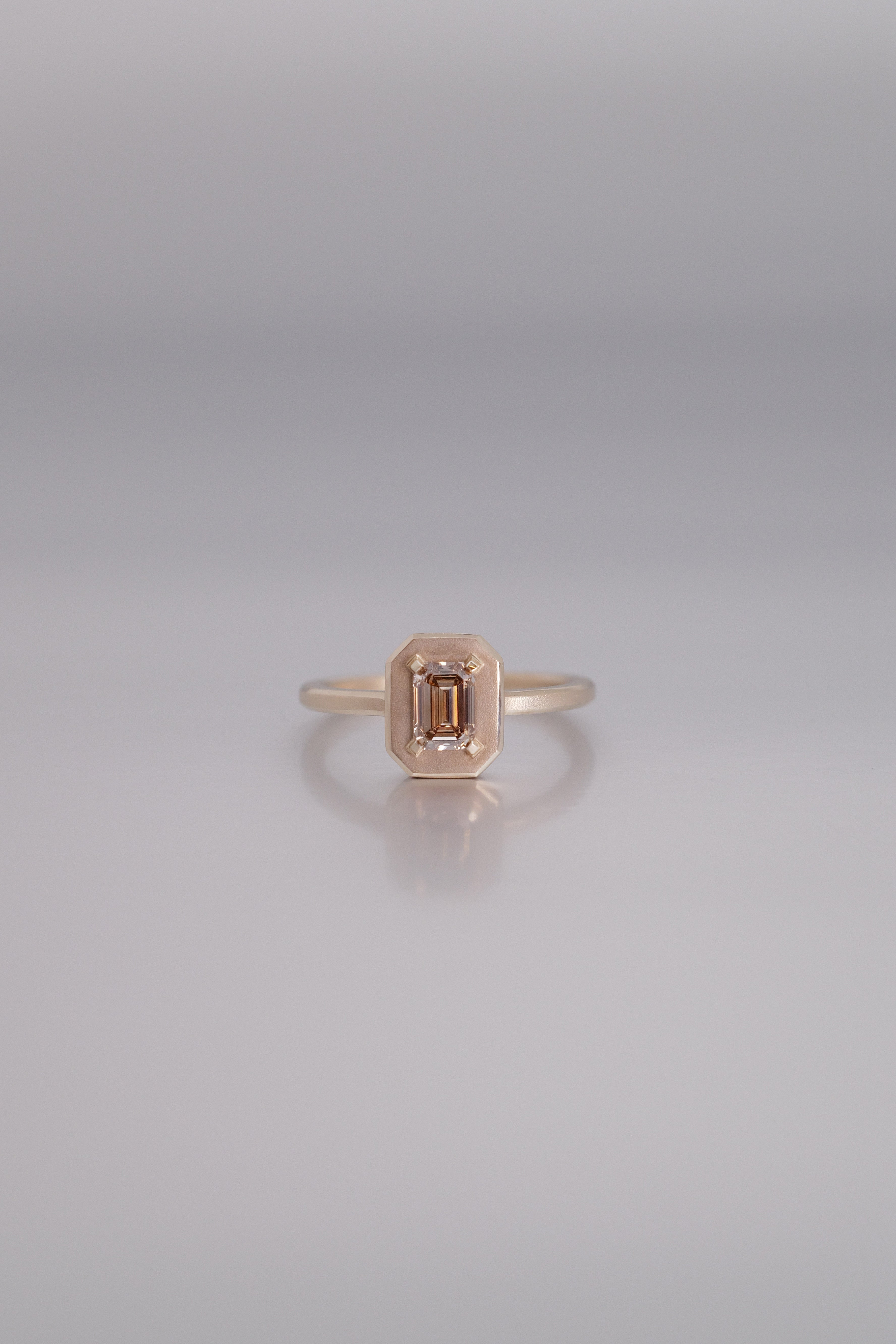 Emerald Cut Natural Diamond Ring