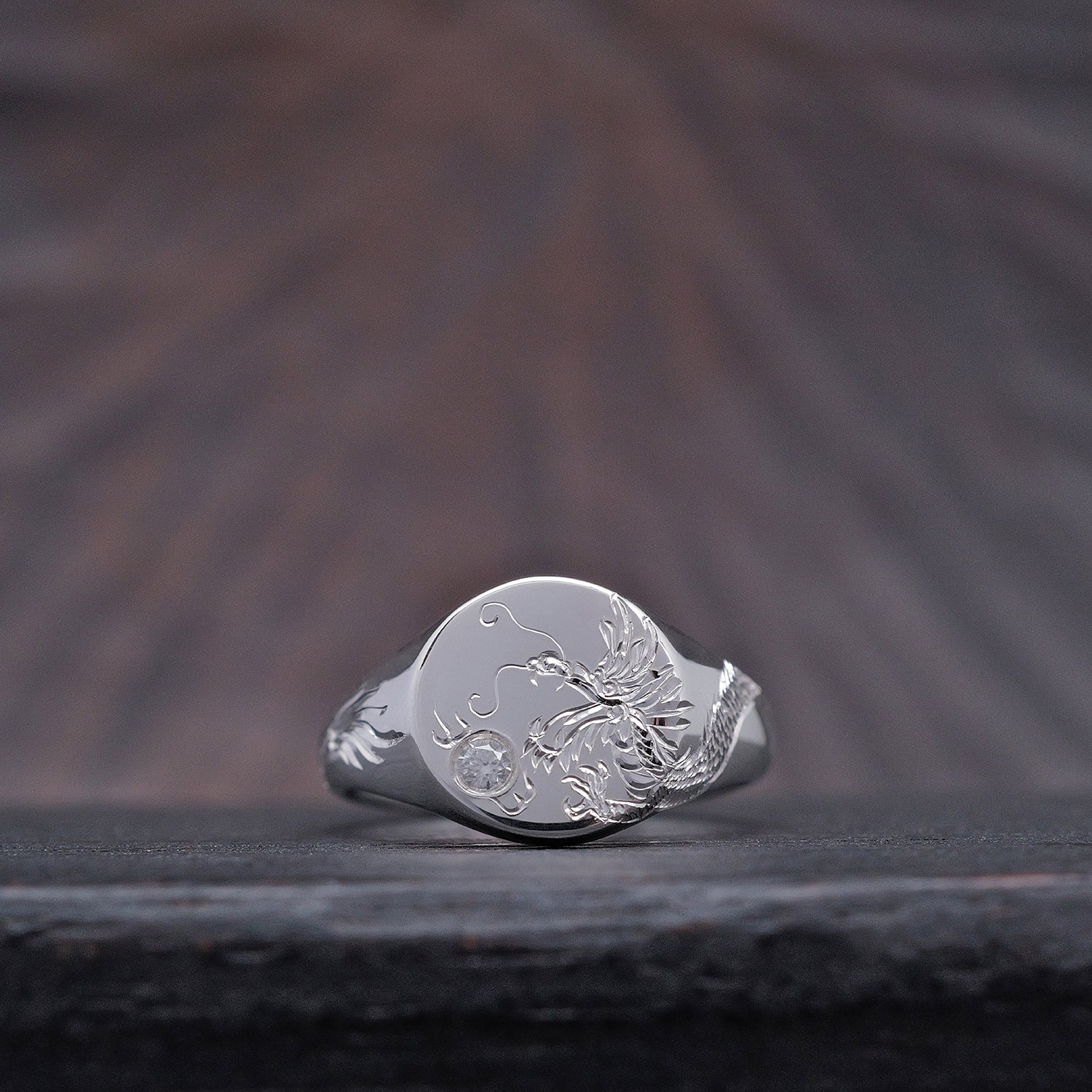 Silver Chinese Zodiac Signet Ring