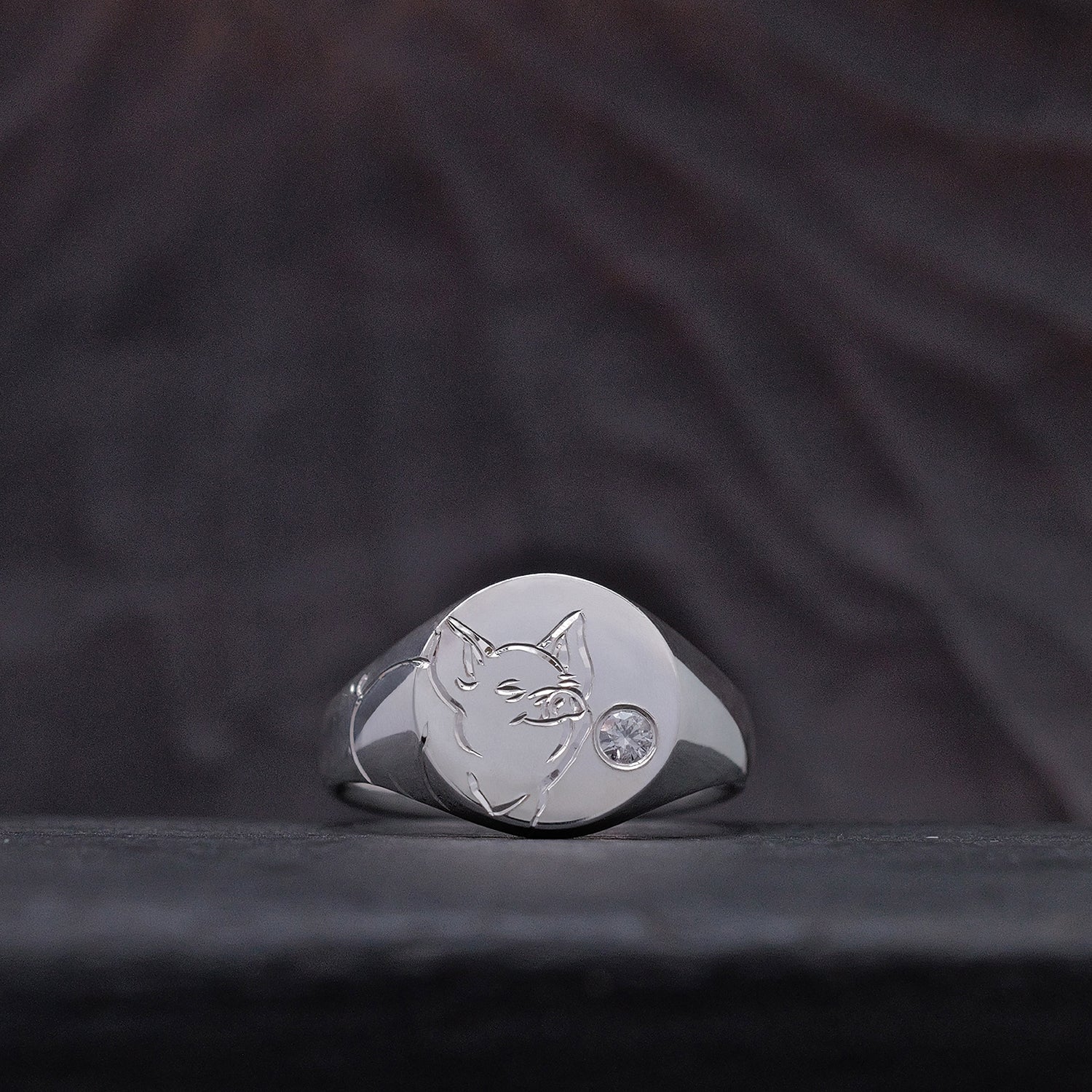 Silver Chinese Zodiac Signet Ring