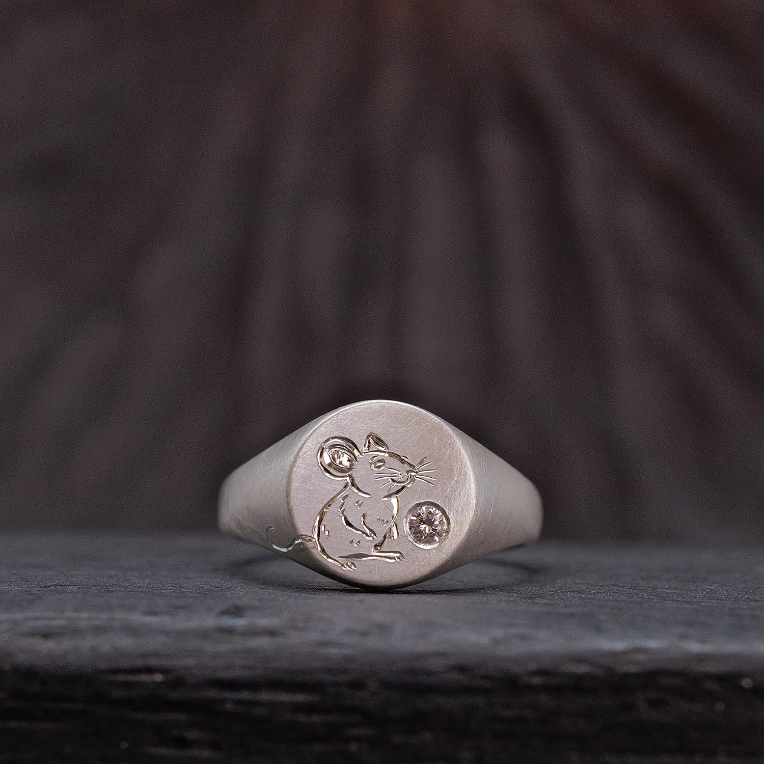 Silver Chinese Zodiac Signet Ring