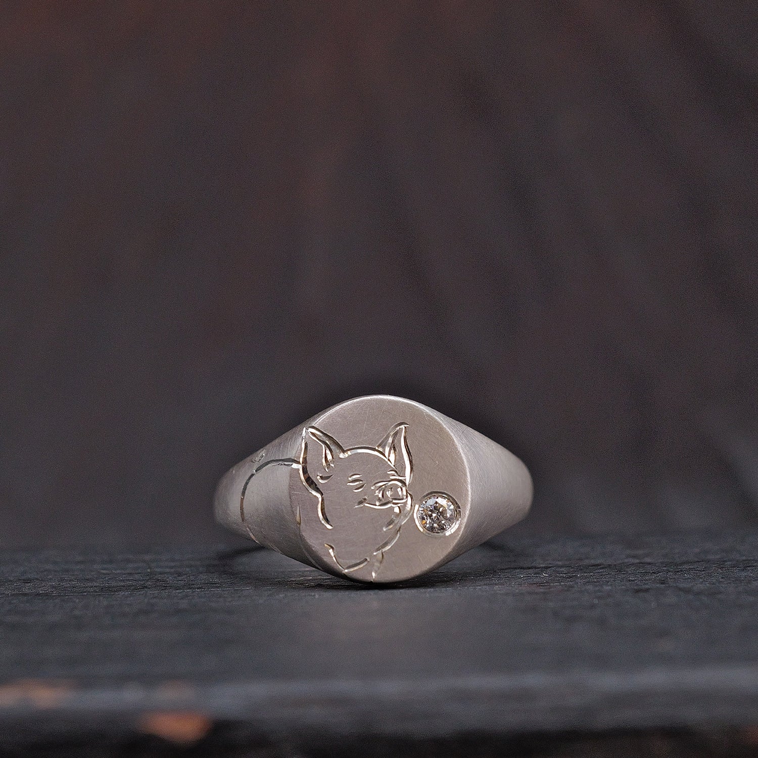 Silver Chinese Zodiac Signet Ring