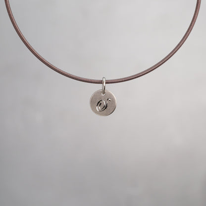 Round Sun Tag in 18K Gold