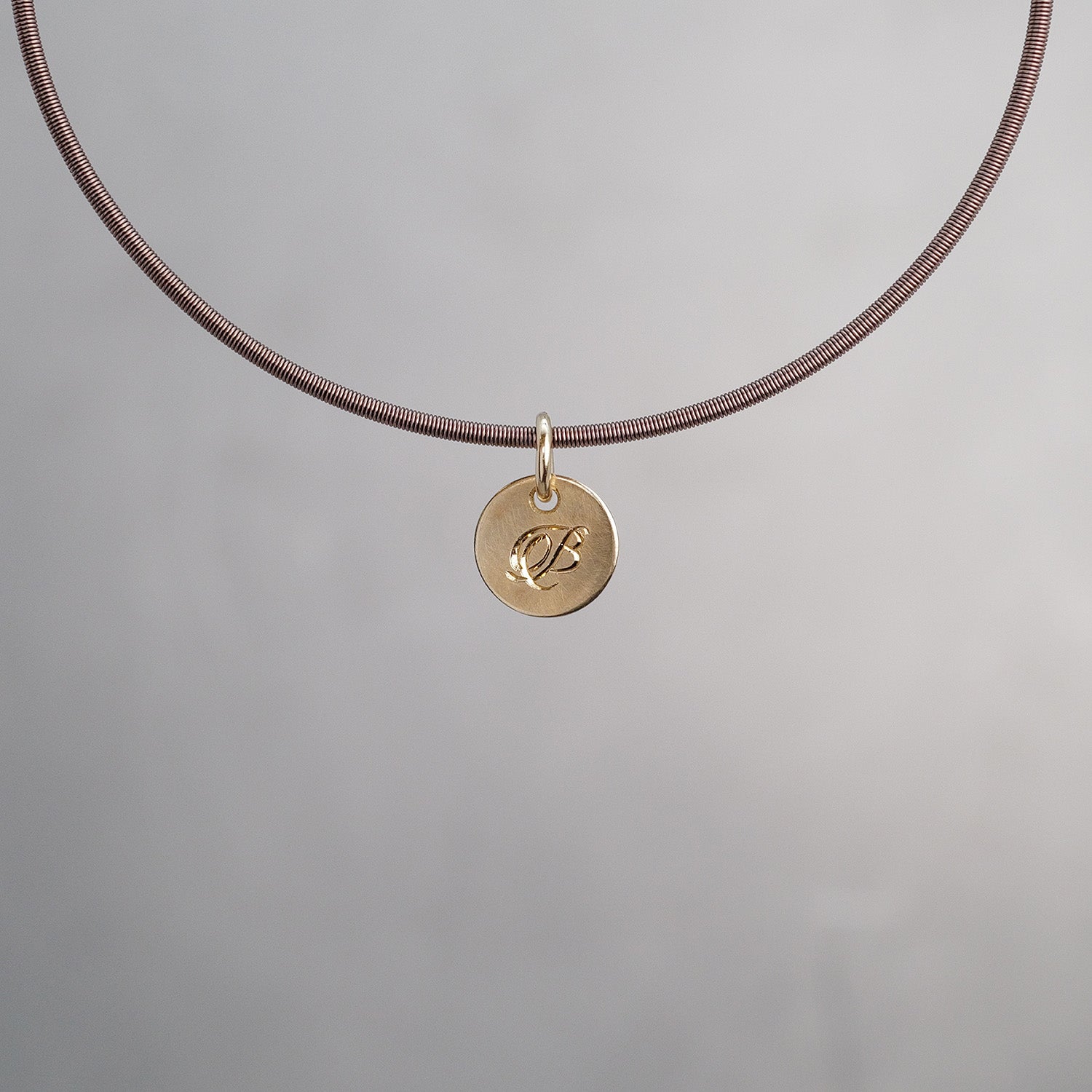 Round Sun Tag in 9K Gold