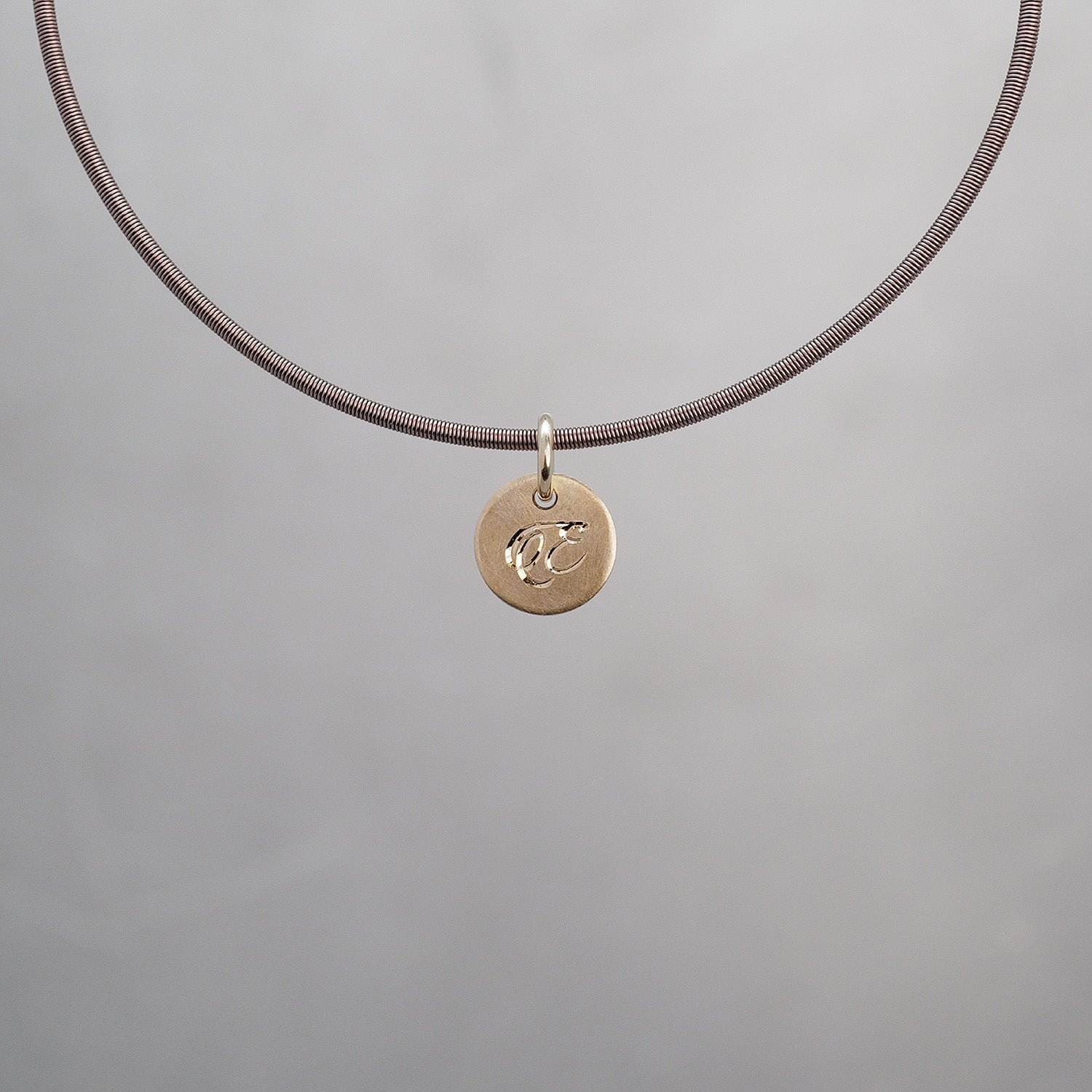 Round Sun Tag in 9K Gold