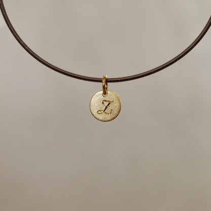 Round Sun Tag in 18K Gold