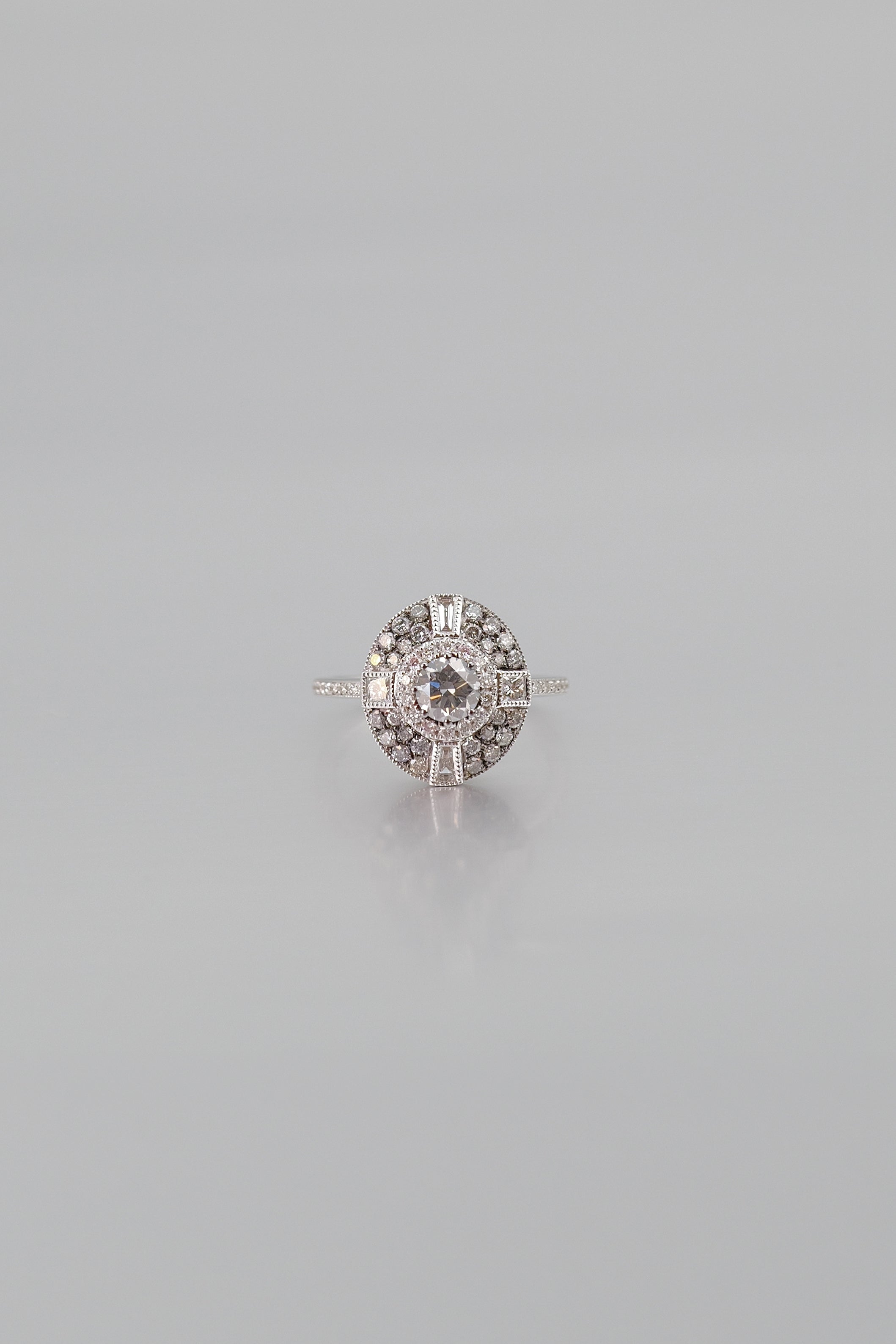 Fancy Grey Diamond Ring