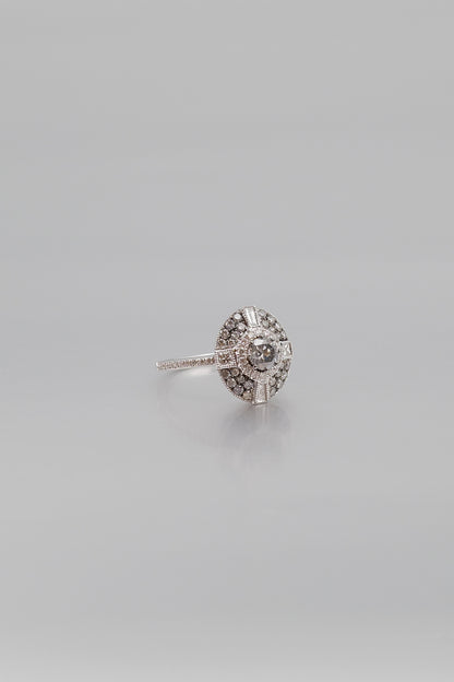 Fancy Grey Diamond Ring