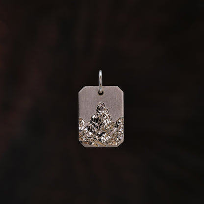 9K Gold Mountains & Sea Sun Tag