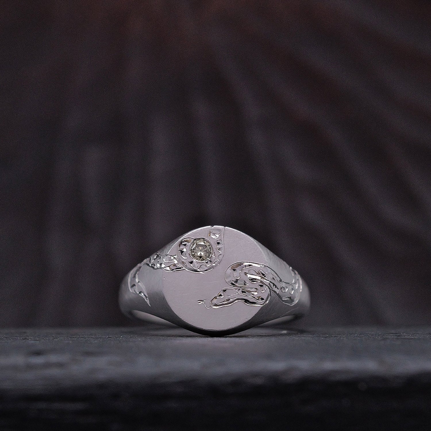 Silver Chinese Zodiac Signet Ring