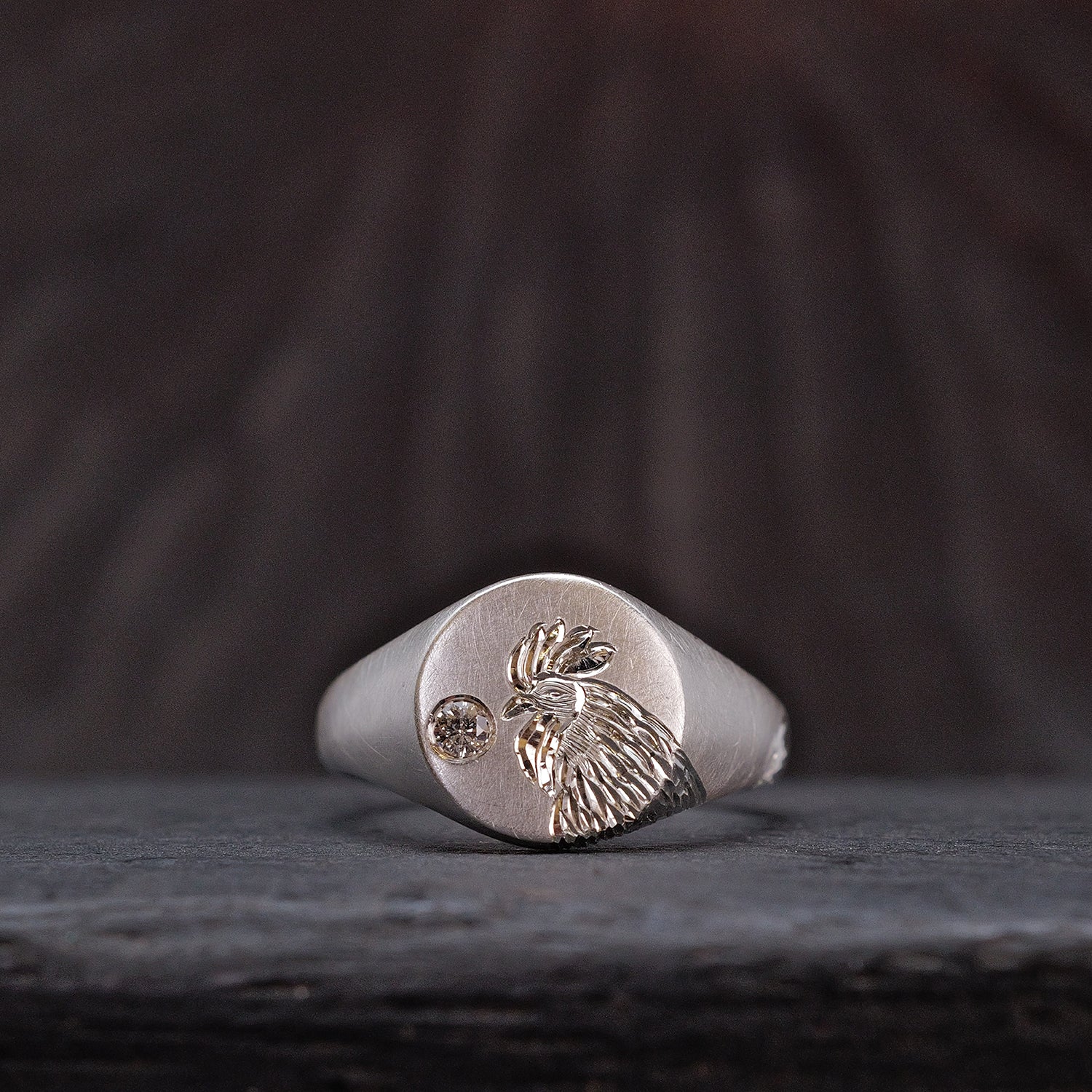 Silver Chinese Zodiac Signet Ring