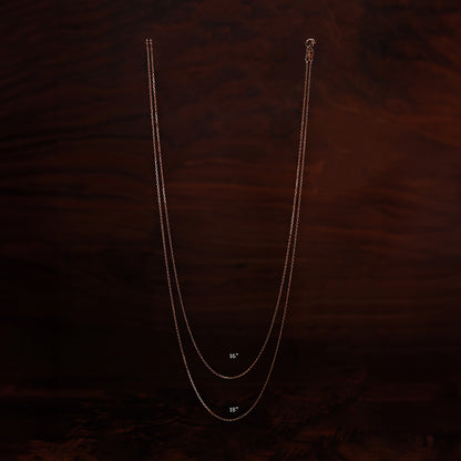 18K 金素鏈