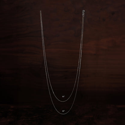 18K 金素鏈