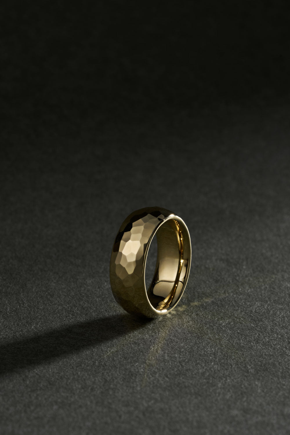 9K Gold Hammer Large Chunky Ring